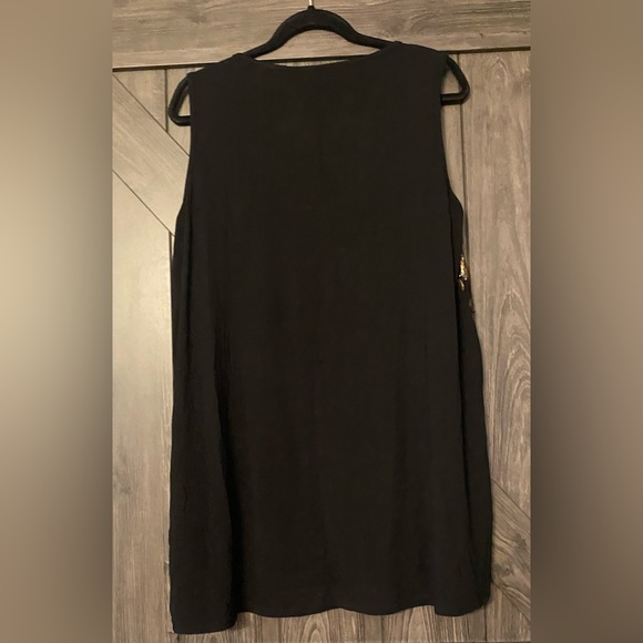 Black and Gold paisley sequins Penningtons tank top, NWT, sz 1X - Picture 4 of 5